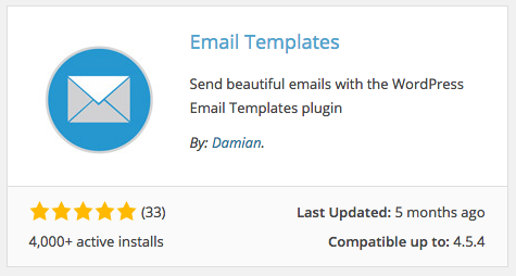 WordPress Email Template