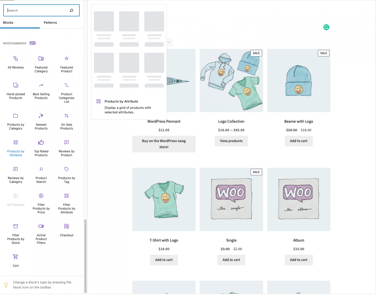woocommerce all products