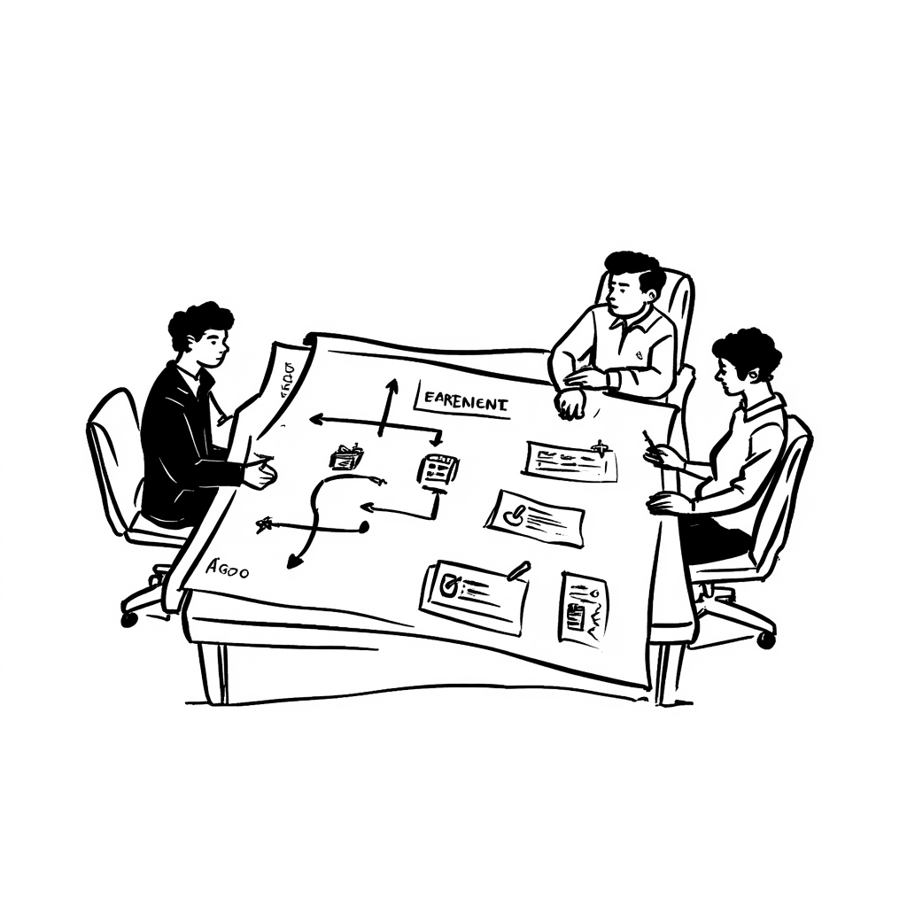 marketing report illustration roadmap