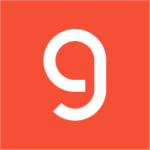 Red G logo on white background