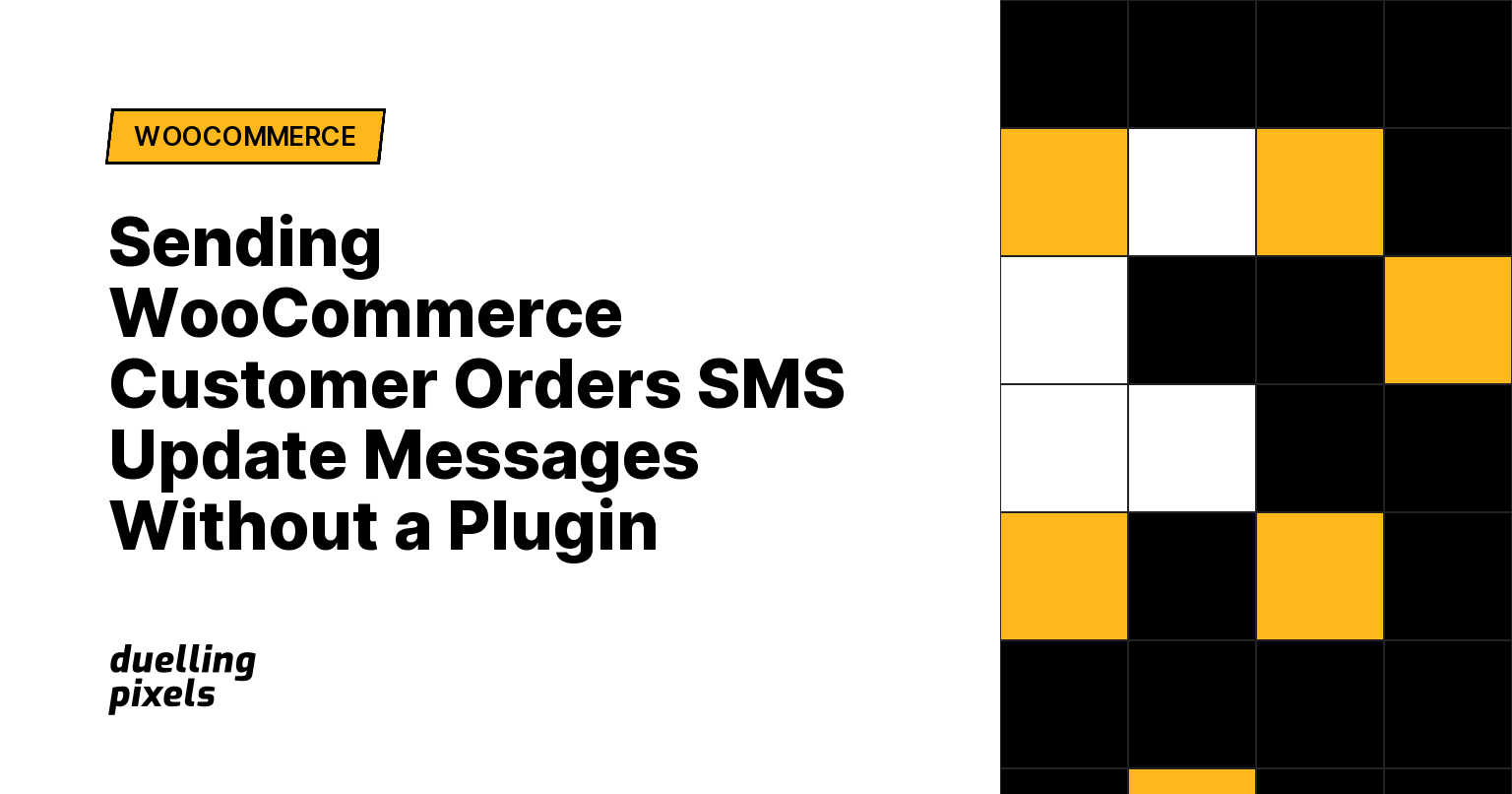 Sending WooCommerce Customer Orders SMS Update Messages Without a Plugin
