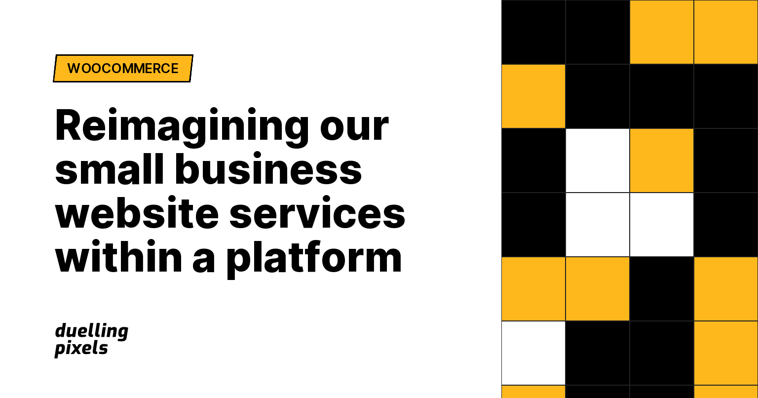 Reimagining our small business website services within a platform