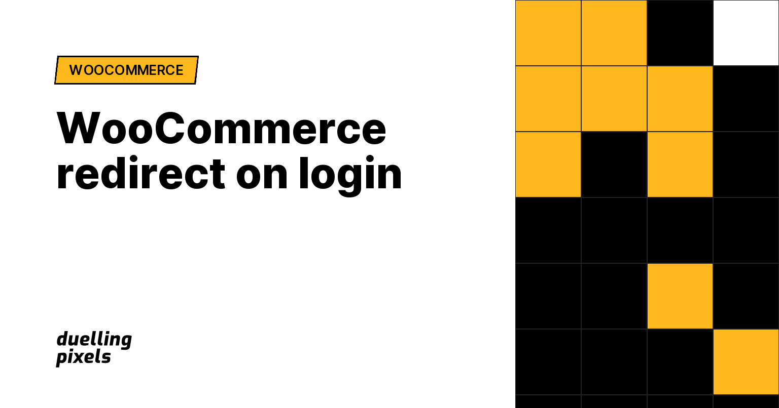 WooCommerce redirect on login